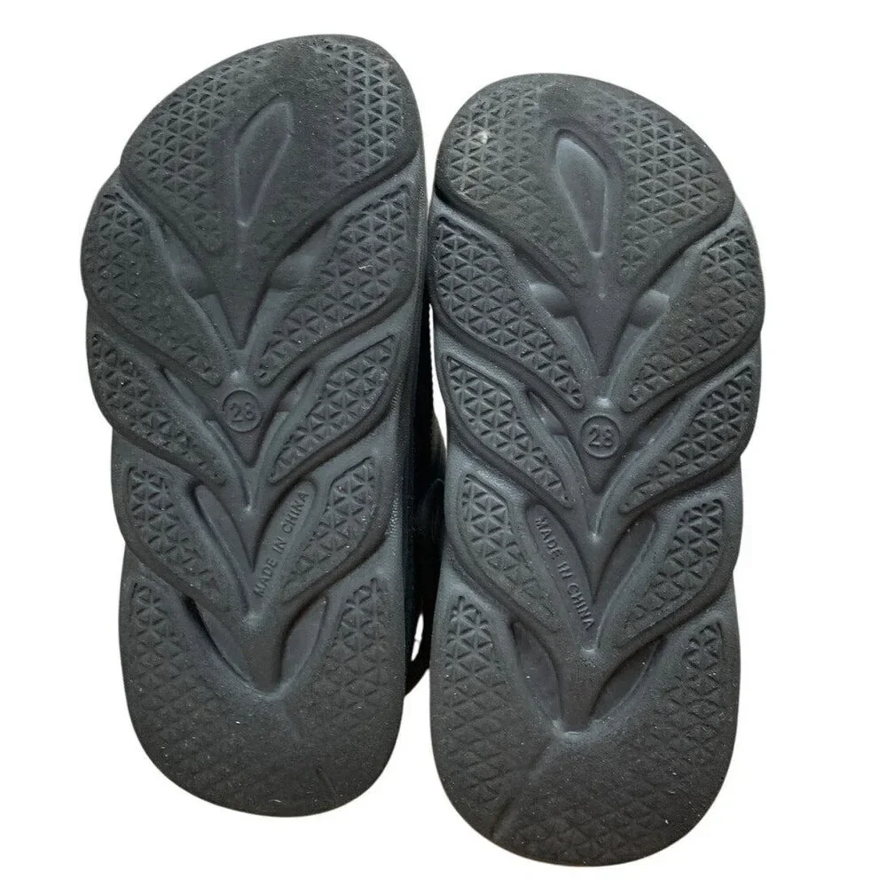 Little Boys Size 11 Black Clogs Breathable Slip On Sandal Water Shoes